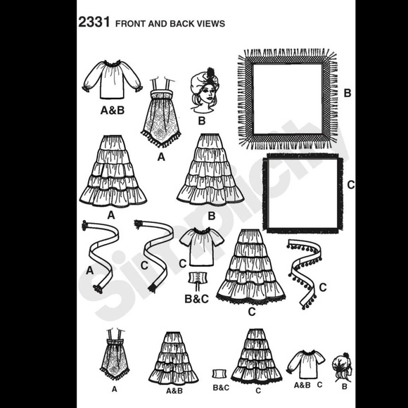 Gypsy sewing pattern 2010 new Uncut - Picture 3 of 5